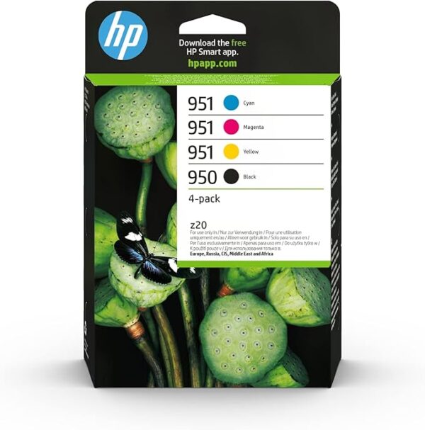HP 950 Pack de 4 cartouches d'encre Noire/HP 951 Pack de 4 cartouches d'encre Cyan/Magenta/Jaune authentiques