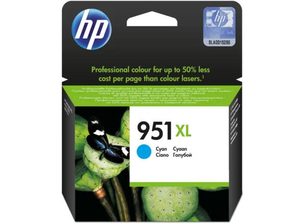 HP 951XL cartouche d'encre Cyan grande capacité authentique
