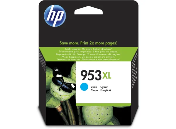 HP 953XL cartouche d'encre Cyan grande capacité authentique