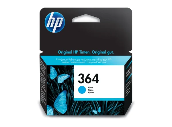 HP 364 Cyan Ink Cartridge Original 1 pièce