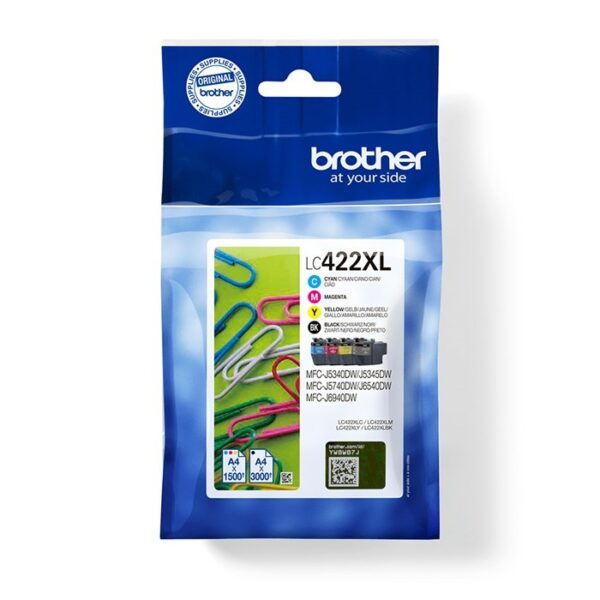BROTHER LC422XL cartouche jet d’encre Pack x 4