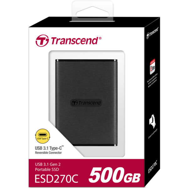 SSD Externe TRANSCEND ESD270C 500GO