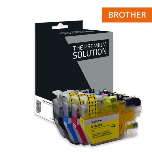 Cartouche jet d’encre équivalent à Brother LC3219 XL Pack x 4