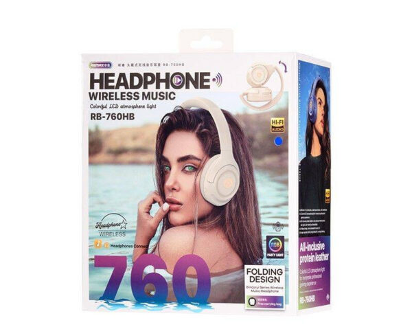 REMAX RB-760HB Casque Stéreo Bluetouth sans fil couleur Bleu