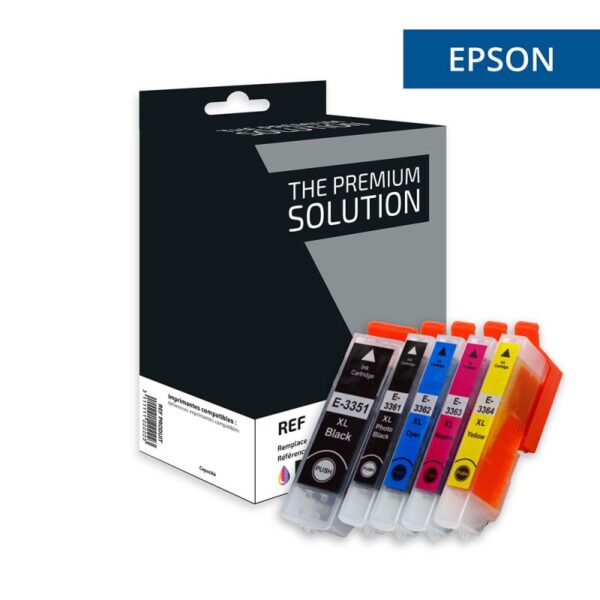 Cartouche jet d’encre équivalent à EPSON Oranges 33 XL