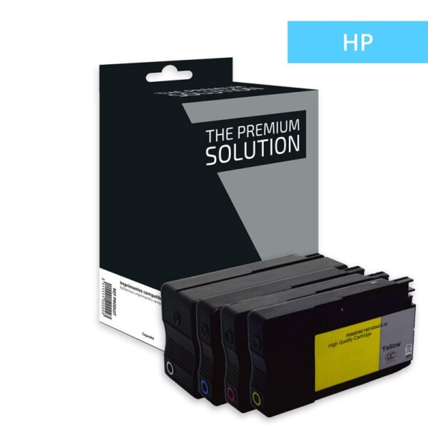 Pack x 4 jet d’encre équivalent à HP 934XL / 935XL Black/Cyan/Magenta/Yellow
