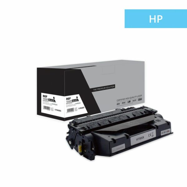 H-505X Toner équivalent à HP CE505X, 05X, CF280X, CANON CRG-719H - Black
