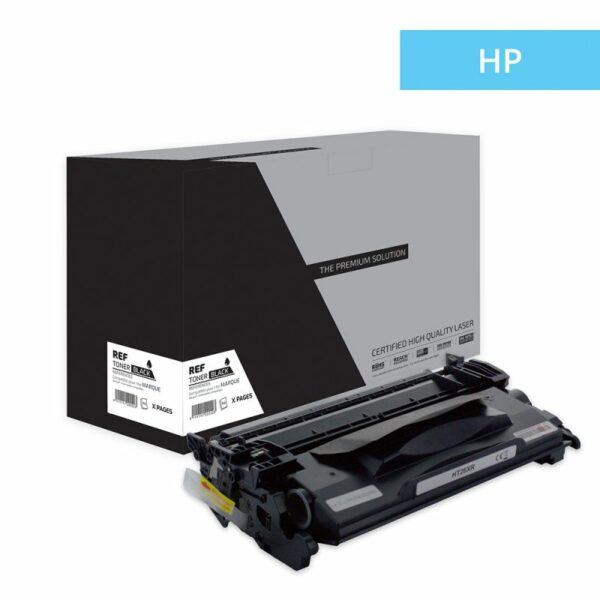 H-26X – Toner équivalent à HP 26X, CF226X, - Black